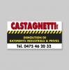 Castagnetti - Panneau PVC expansé 10 mm contre-collé de film de marquage longue durée (8ans)