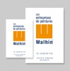 Les Entreprises de Peintures Walhin - Panneaux de chantier 500 x 700 et 700 x 1000 mm - Film de marquage longue durée sur panneau polypropylène 4,5 mm