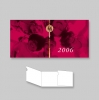 Jose Happart - Carte de voeux 420 x 100 mm - Impression offset en quadri + découpe à forme