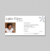 Lydie Claire - Folder 210 x 100 mm - Impression offset en quadri recto